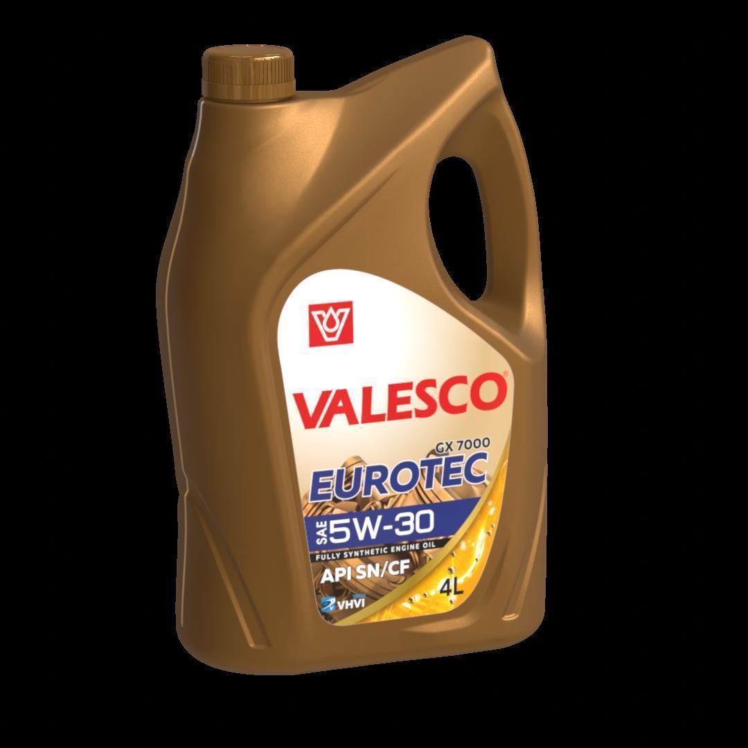 АКЦИЯ Масло моторное VALESCO EUROTEC GX 7000 5W-30 API SN/CF синтетическое 4л ПЭ ПРОМО