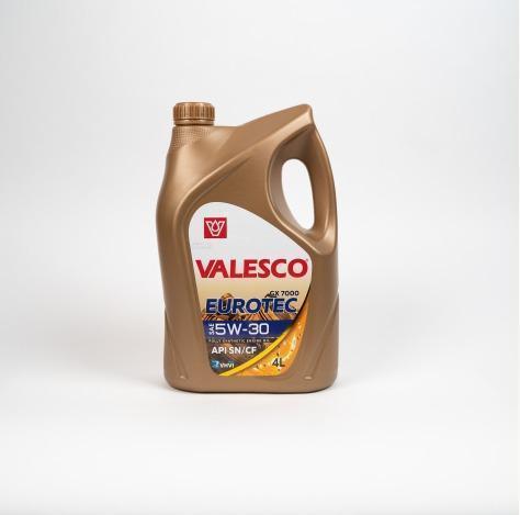 АКЦИЯ Масло моторное VALESCO EUROTEC GX 7000 5W-30 API SN/CF синтетическое 4л**ПЭ