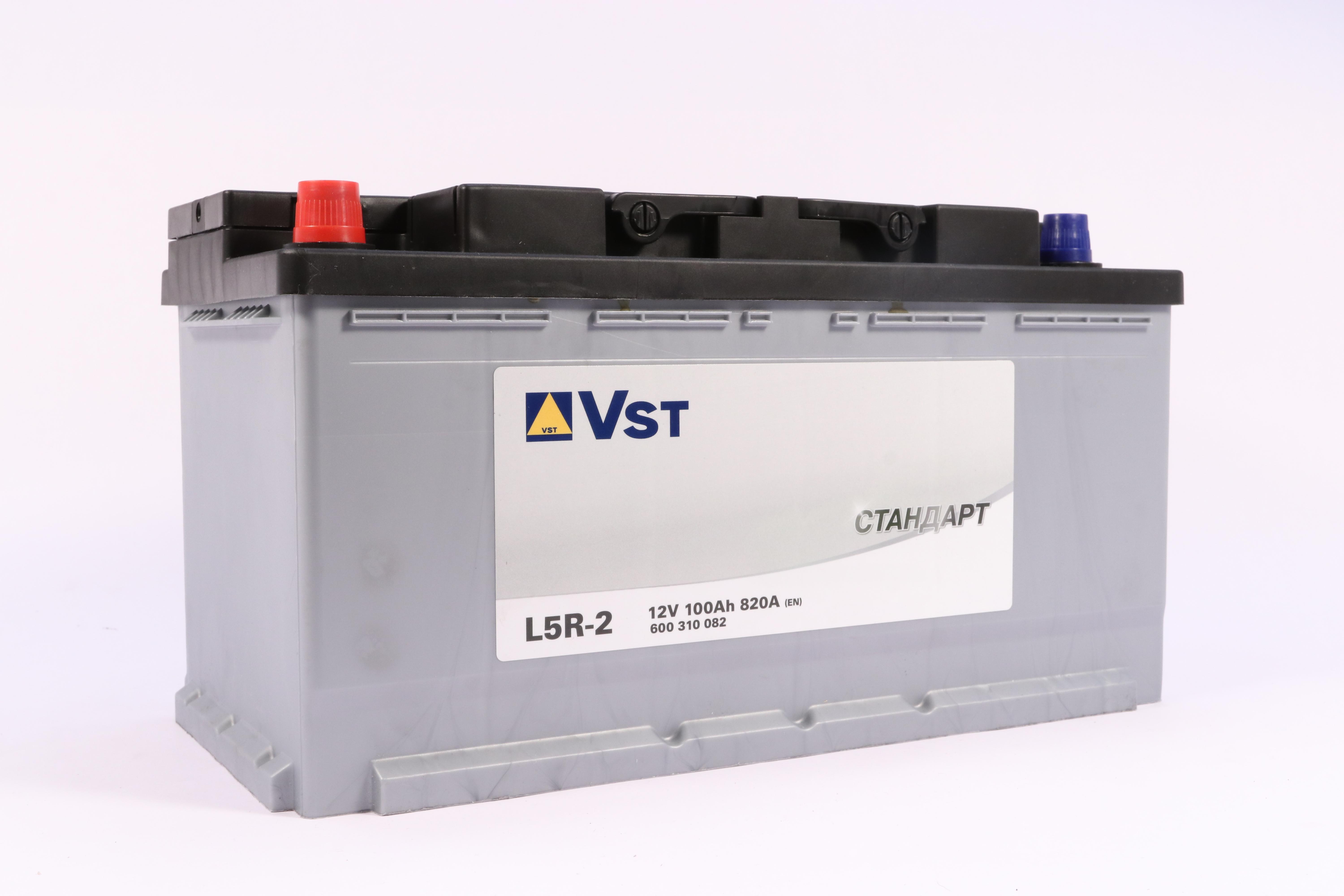 Аккумулятор 100 А/ч прямая полярность VST Стандарт ток 820 А 353x175x190 Уценка старый год выпуска
