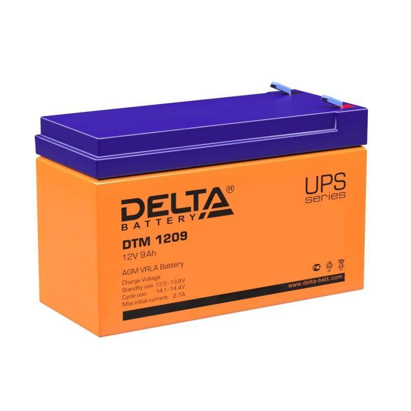 Аккумулятор ИБП 12 В 9 А/ч прямая полярность Delta DTM AGM 151x65x94