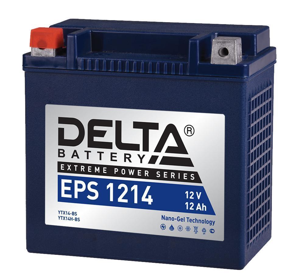 Аккумулятор Мото 12 В 12 А/ч прямая полярность Delta EPS ток 180 А 149x87x144