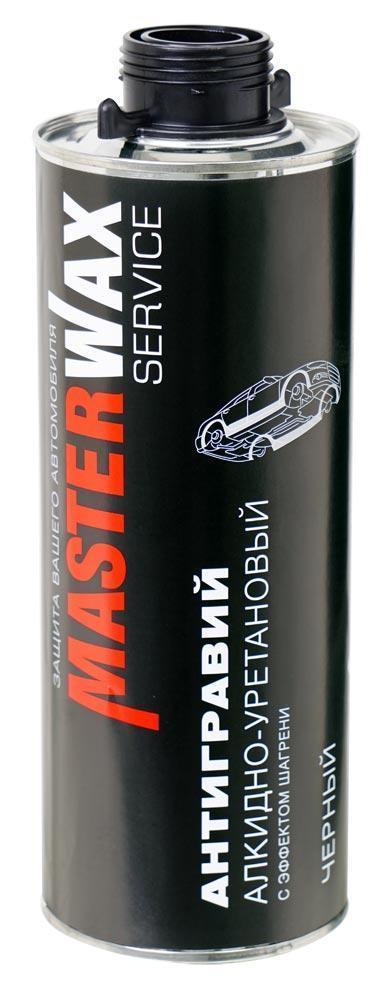 Антигравий MasterWax Service 313 черный с эффектом шагрени 1л