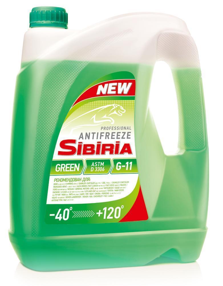 Антифриз Sibiria зеленый G11 (-40) 5 кг