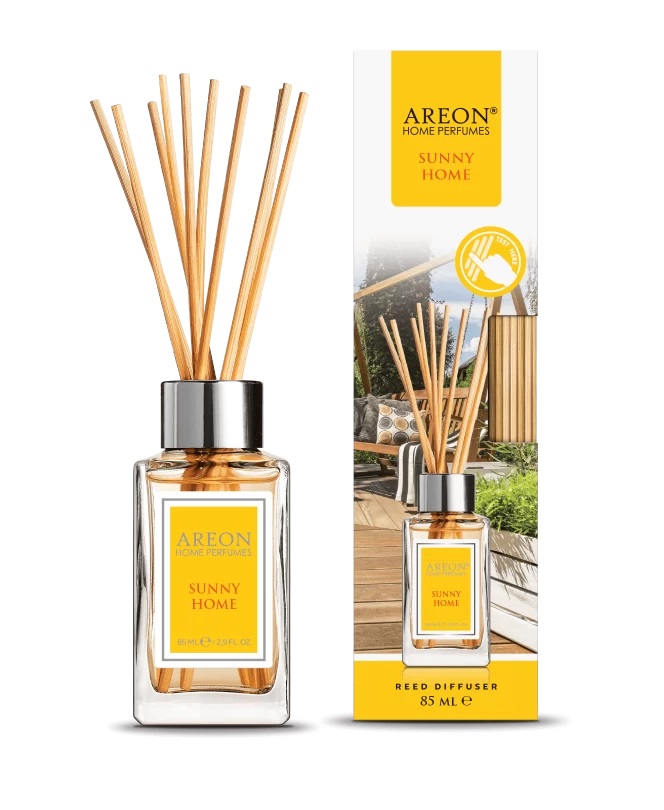 Ароматизатор для дома Areon Sticks (банка, деревянные палочки) Sunny Home солнечный дом 85 мл