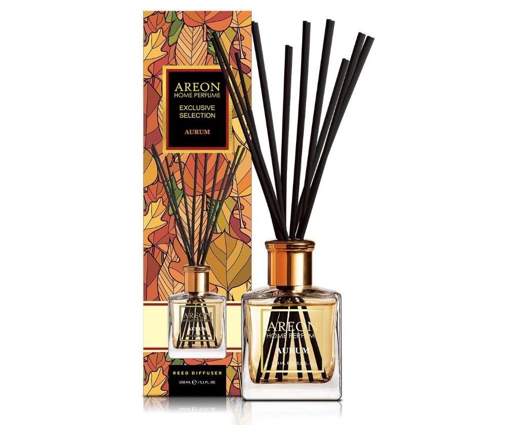 Ароматизатор для дома Areon Sticks Exclusive (банка, деревянные палочки) Aurum 150 мл