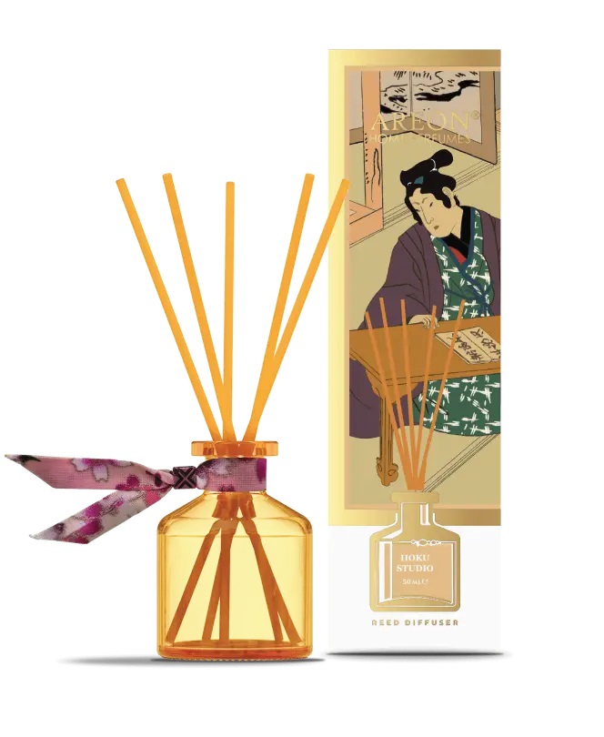 Ароматизатор для дома Areon Sticks JAPAN (банка, деревянные палочки) Hoku Studio 50 мл