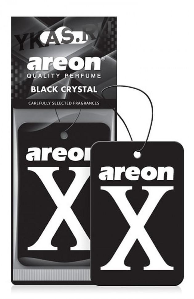 Ароматизатор на зеркало Areon Refreshment X-Version Black Crystal черный кристалл