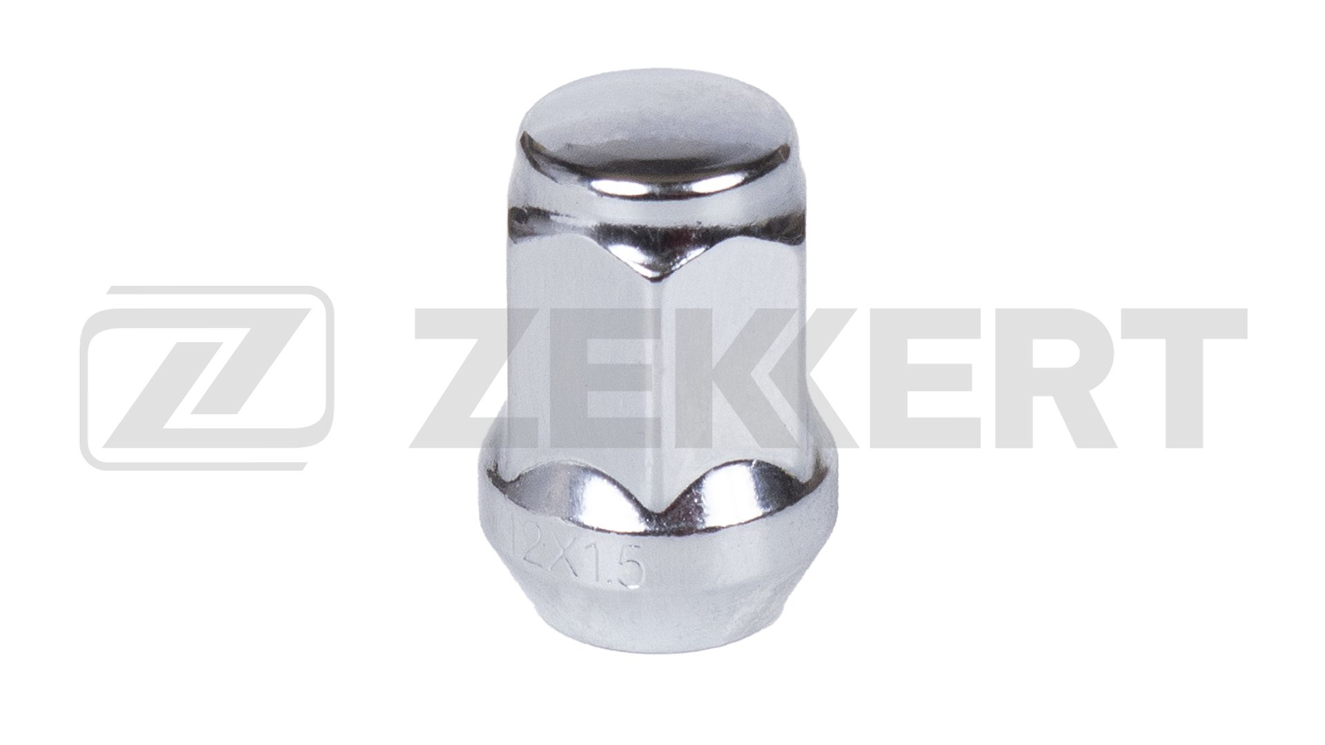 Гайка колеса M 12x1,5x35 Хром конус под ключ 19 Zekkert
