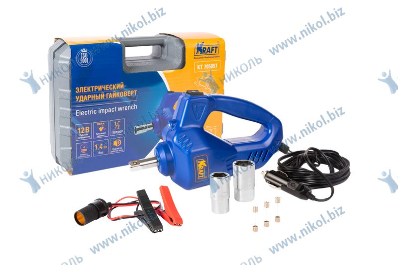Гайковерт электрический 1/2" 350Н/м, 3300 об/мин KRAFT
