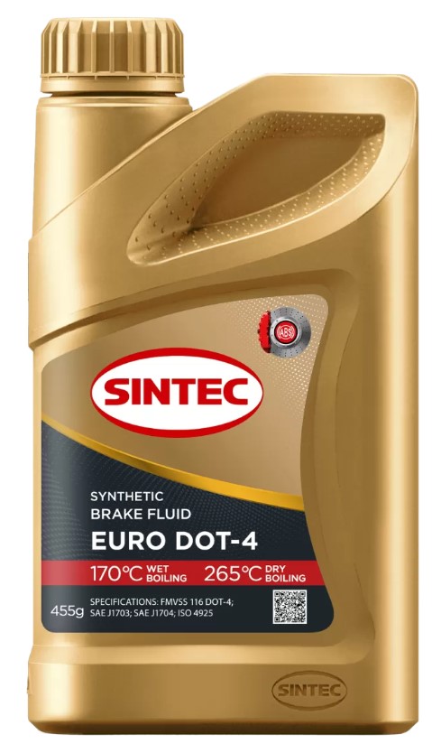 Жидкость тормозная Sintec Euro Dot-4 455 мл