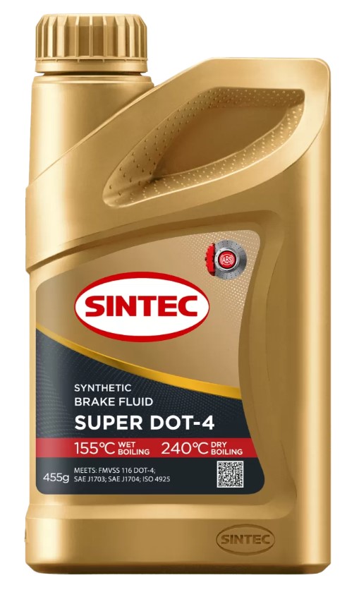 Жидкость тормозная Sintec супер Dot-4 455 мл Новая