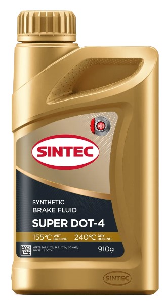 Жидкость тормозная Sintec супер Dоt-4 910 мл