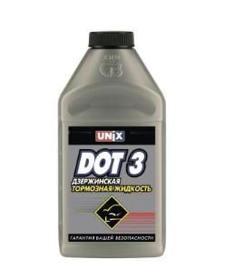 Жидкость тормозная UNIX Dot-3 455 г