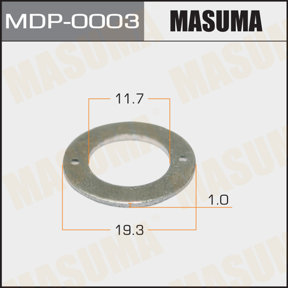 Кольцо форсунки 12 х 19,2 х 1 (обратка) Masuma MDP0003