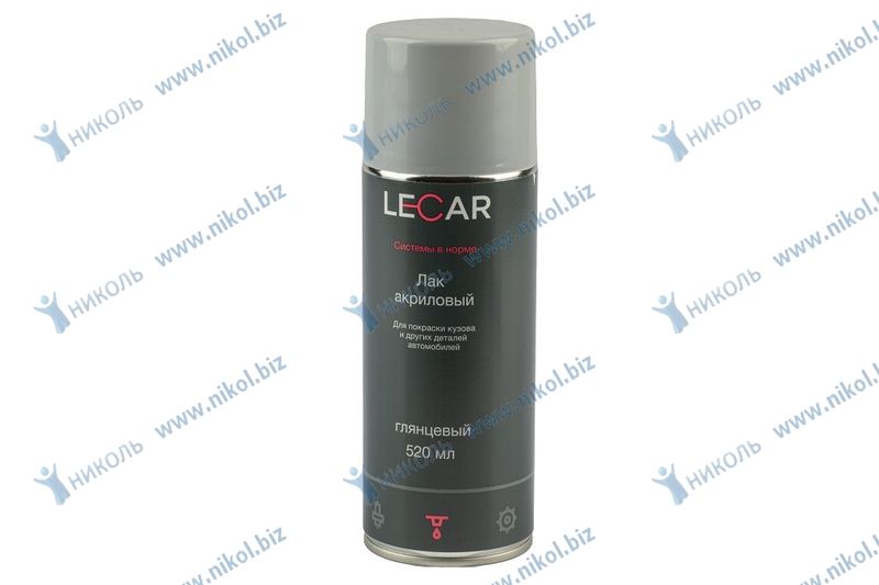 Лак акриловый Lecar глянцевый аэрозоль 520 мл