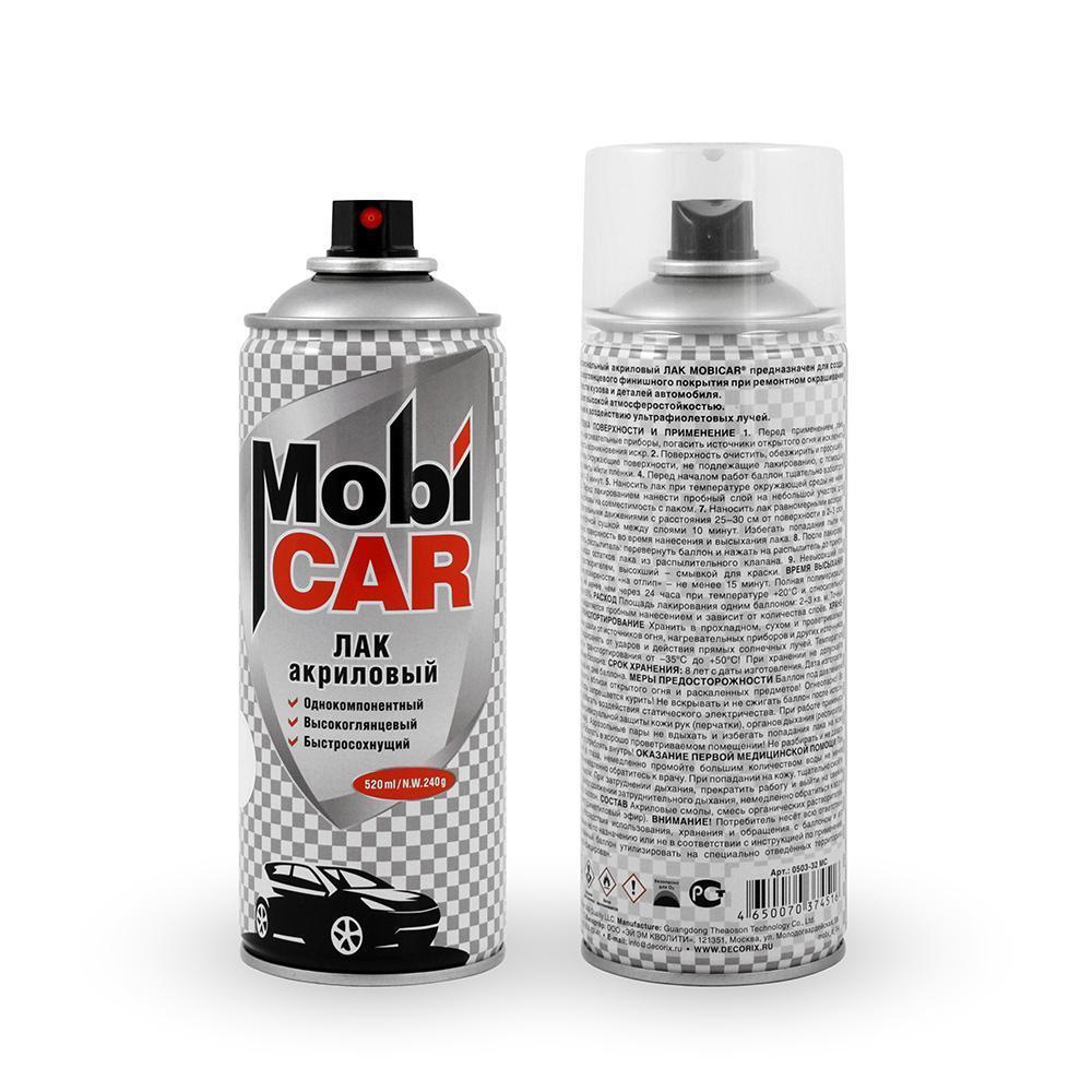 Лак акриловый MobiCAR аэрозоль 520 мл