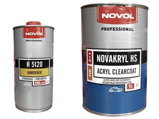 Лак акриловый Novol HS 2+1 1 л (БЕЗ ОТВЕРДИТЕЛЯ, нужен отвердитель 184358t)