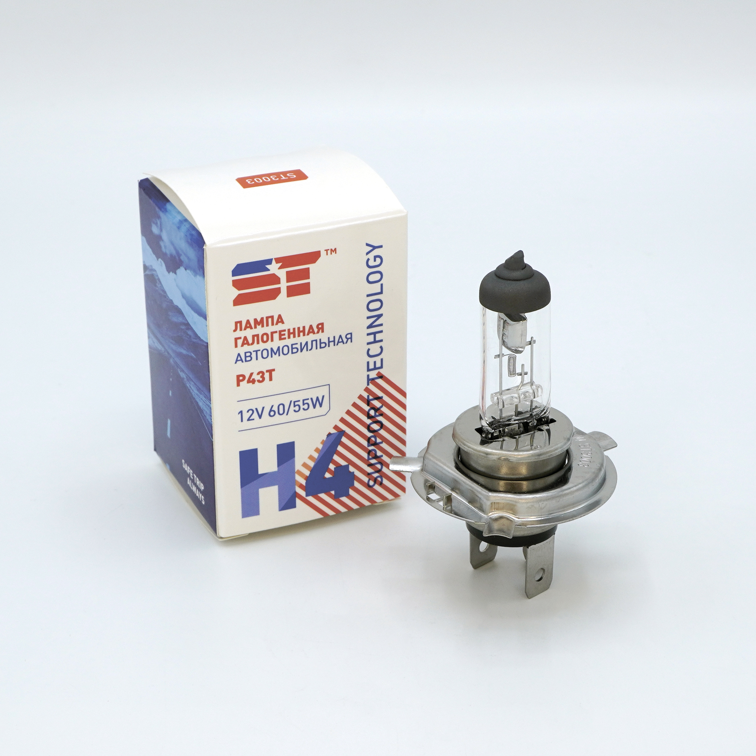 Лампа 12 В H4 60/55 Вт галогенная