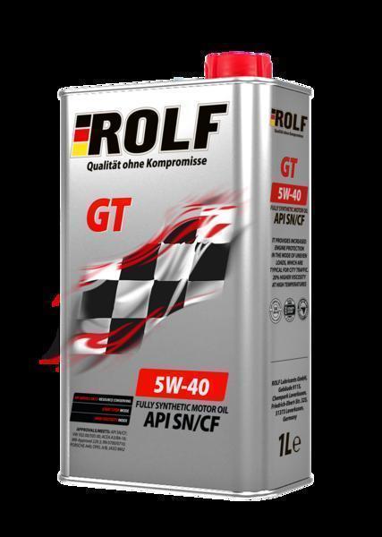 Масло моторное Rolf GT 5W-40 SN/CF, ACEA A3/B4 синтетическое 1л