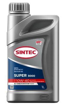 Масло моторное Sintec 10W-40 Super 3000 SG/CD п/синтетическое 1л / 10W40