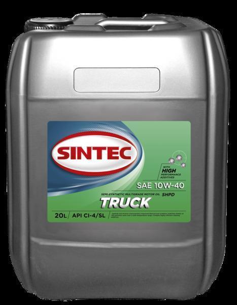 Масло моторное Sintec 10W-40 Truck API CI-4/SL п/синтетическое 20л / 10W40