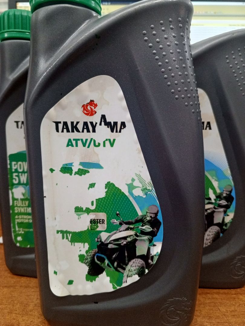 Масло моторное Takayama 5W-40 ATV/UTV Power 4T SN Jaso MA-2 1л_Уценка_порвана этикетка