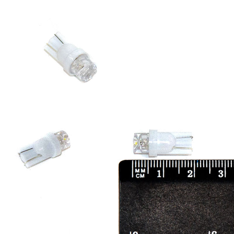 Лампа светодиод 24-5 б/ц (габ., пов.) бел конус 1LED NOVA-PRO/DINWARD W2.1х9.5d (крат_уп_10шт)
