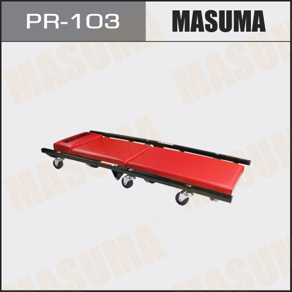 Лежак подкатной механика 38 x 10.5 x 93 складной Masuma PR103