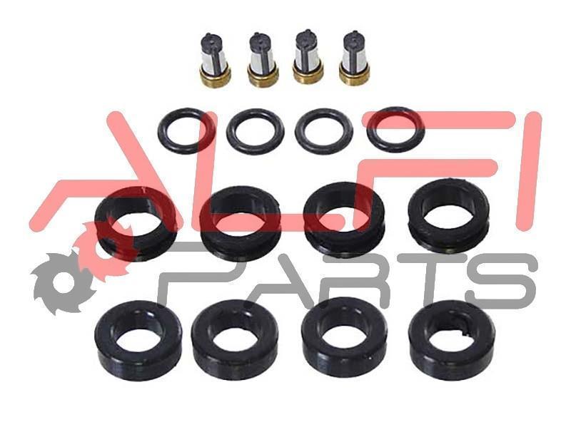 Набор прокладок под форсунку комплект на 4 е цилиндра + фильтр ALFI parts EG1001F