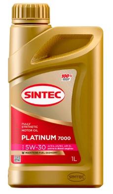 Масло моторное Sintec 5W-30 Platinum 7000 A5/B5, SL синтетическое 1л / 5W30