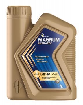 Масло моторное РосНефть 5W-40 Magnum Ultratec SN/CF синтетическое 1л / 5W40