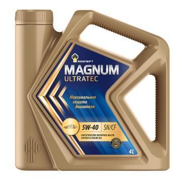 Масло моторное РосНефть 5W-40 Magnum Ultratec SN/CF синтетическое 4л / 5W40