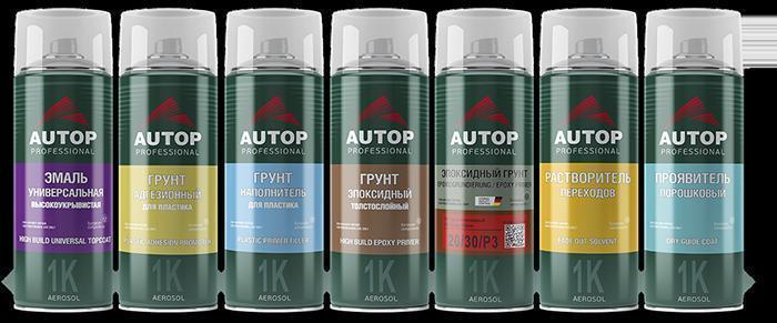 Проявочное покрытие AUTOP Dry Guide Coat №7 черное аэрозоль 520 мл 