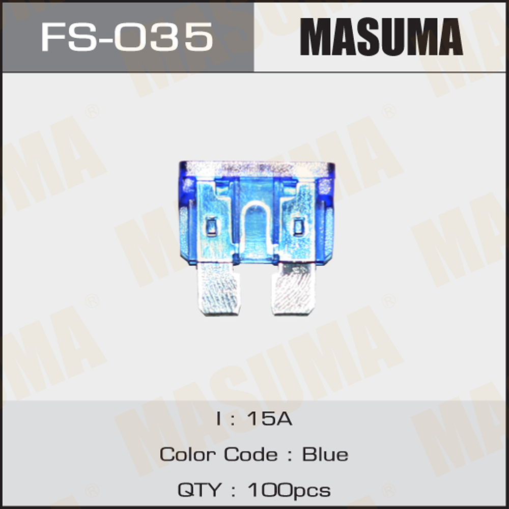 Предохранитель флажковый Стандарт 15 A Masuma