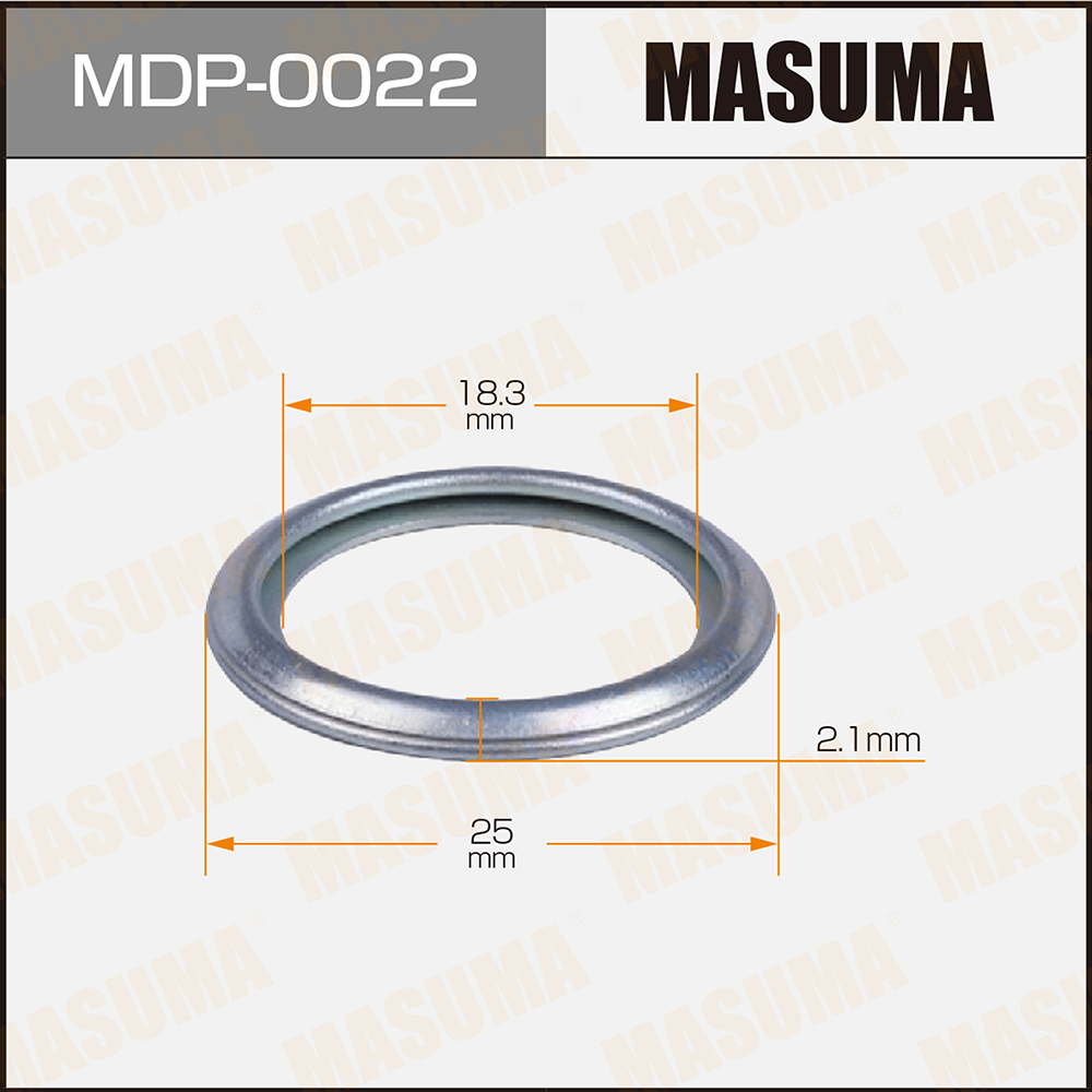 Прокладка сливной пробки масла MASUMA 18.3 x 25 x 2.1 SUBARU