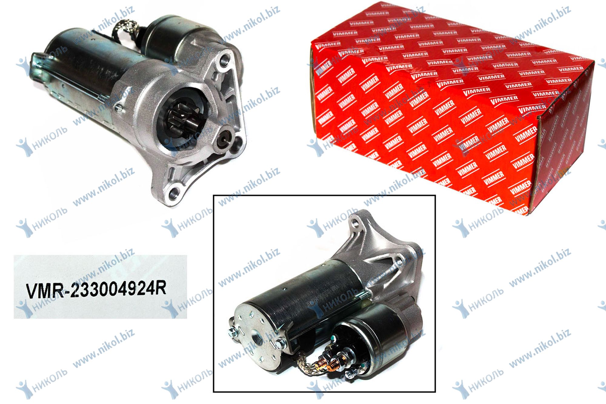 Стартер Lada Largus 12-; Renault Logan 04-, 13- K4M 1.6i 1,4 кВт VIMMER