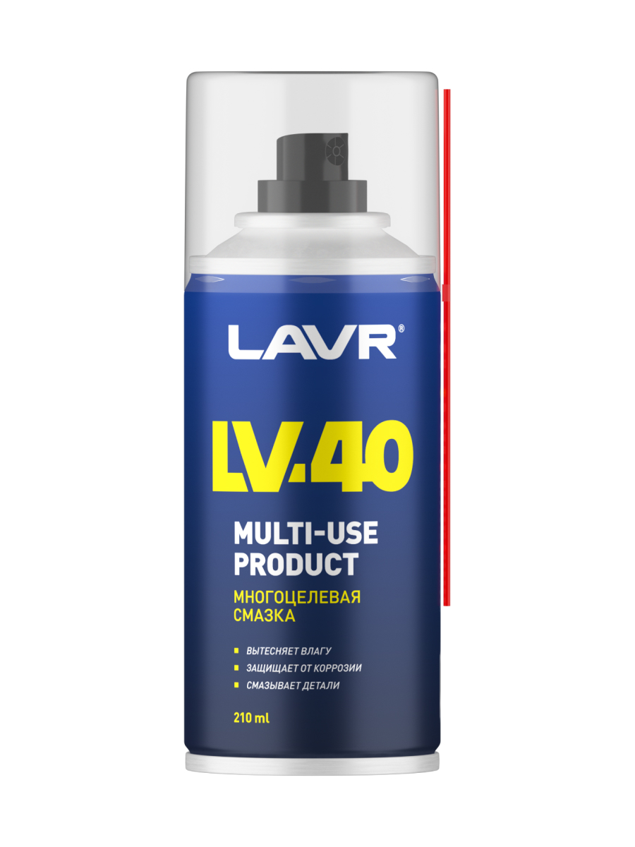 Смазка многоцелевая универсальная LV-40 Lavr 210 мл Ln1484