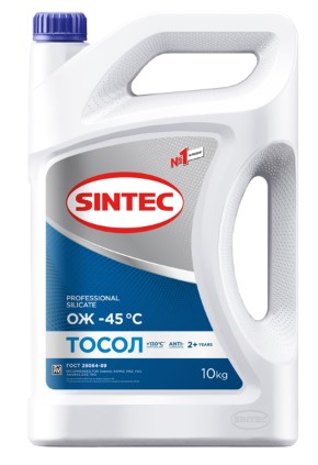 Тосол Sintec ОЖ-45 синий 10 кг