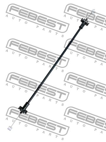 Трос замка двери Ford Focus C-Max 03- внешней ручки \ FEBEST 2199-DCCB4
