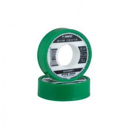ФУМ Лента Expert 12 мм х 0,1 мм х 15 м Abro Masters PTFE -12-010-15