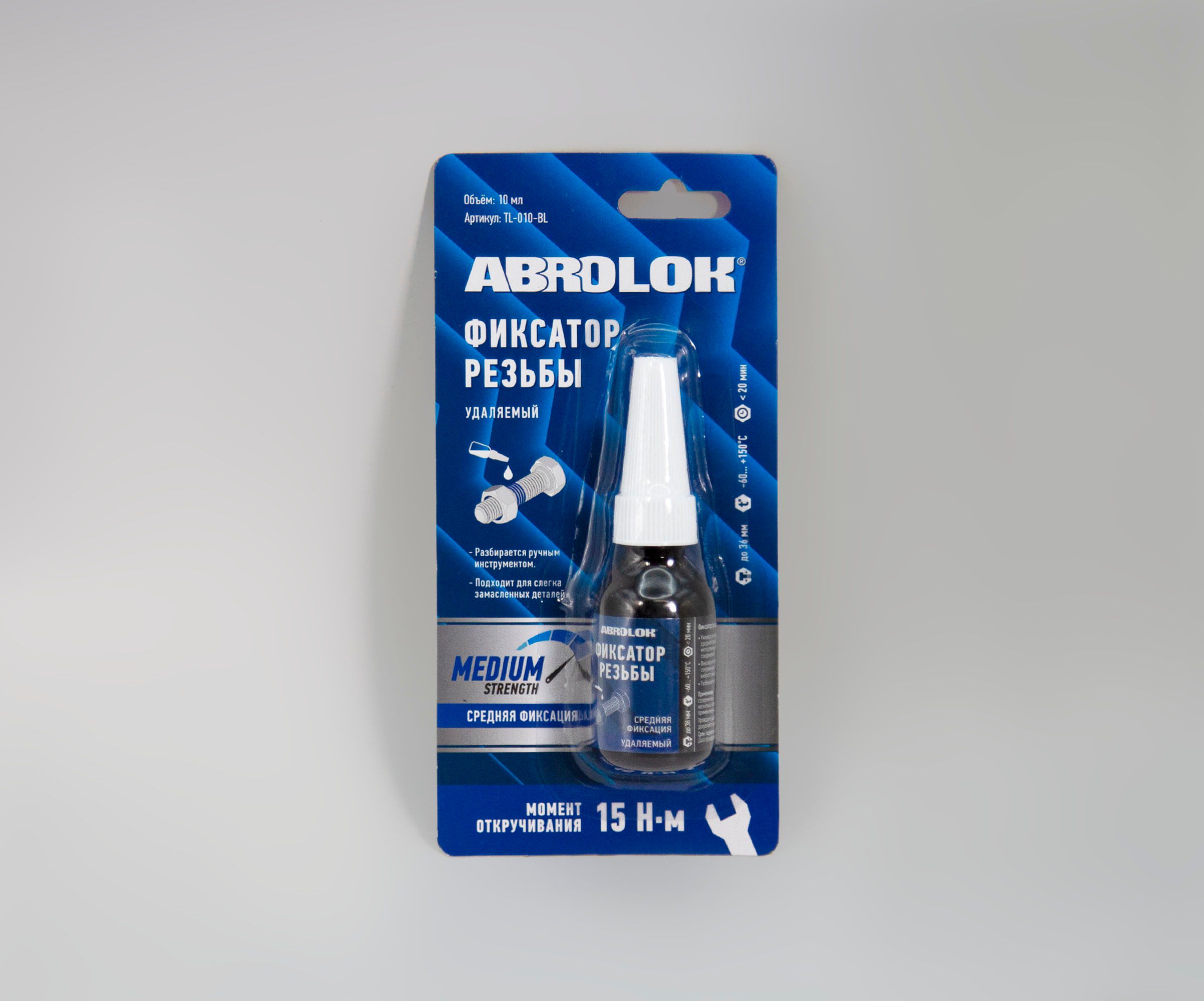 Фиксатор резьбы Abro Masters синий удаляемый 10 мл