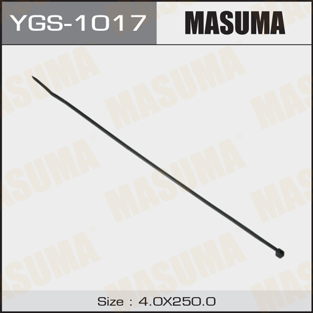 Хомут 4х250 пластиковый черный Masuma