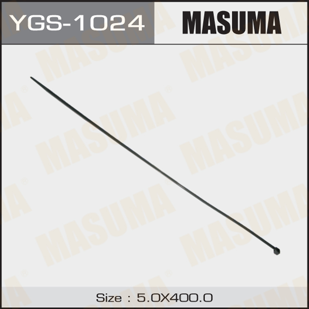 Хомут 5х400 пластиковый черный Masuma