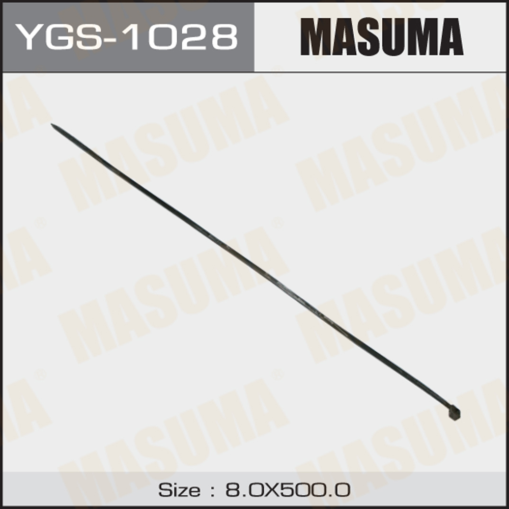 Хомут 8х500 пластиковый черный Masuma