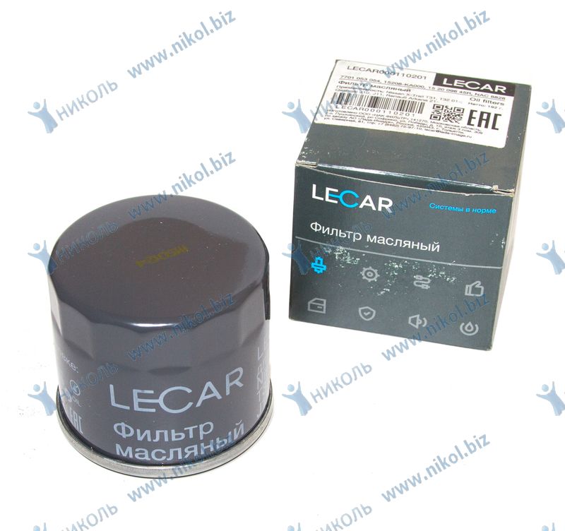 Фильтр масл Nissan Almera N15 (96-), Almera Classic (06-), X-Trail (01-) LECAR LECAR000110201