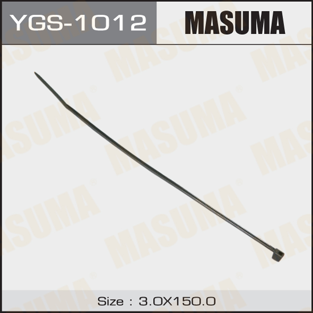 Хомут 3х150 пластиковый черный Masuma