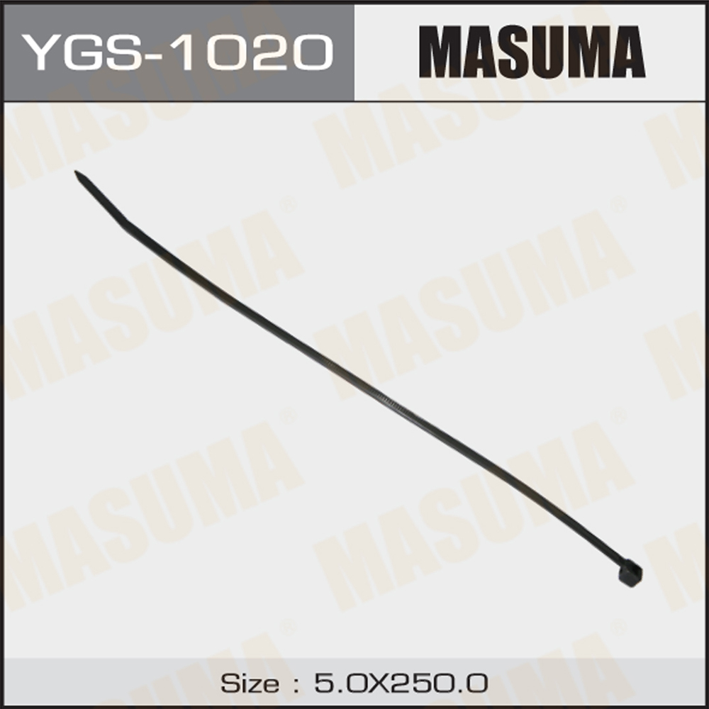 Хомут 5х250 пластиковый черный Masuma
