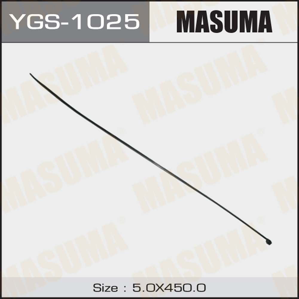 Хомут 5х450 пластиковый черный Masuma