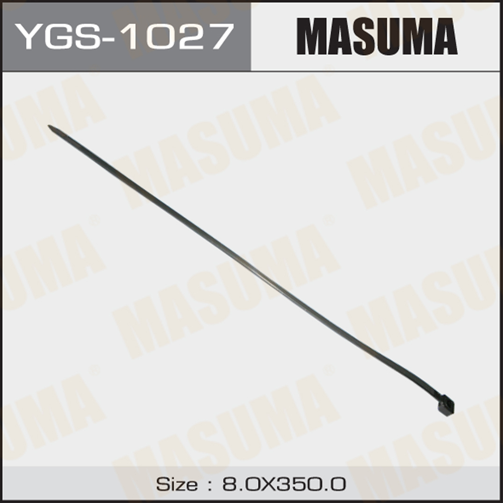 Хомут 8х350 пластиковый черный Masuma