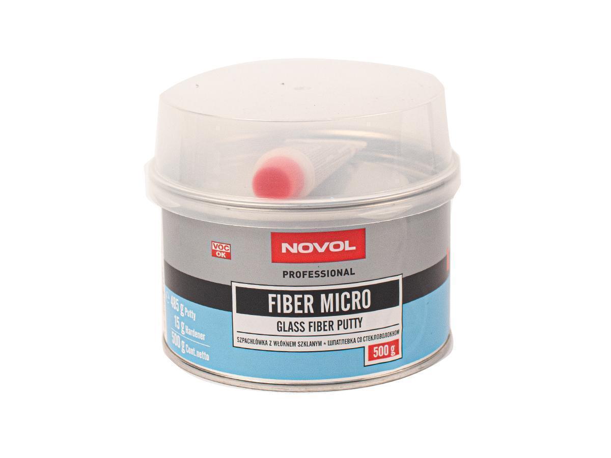 Шпатлевка со стекловолокном Novol Fiber Micro 0,5 кг